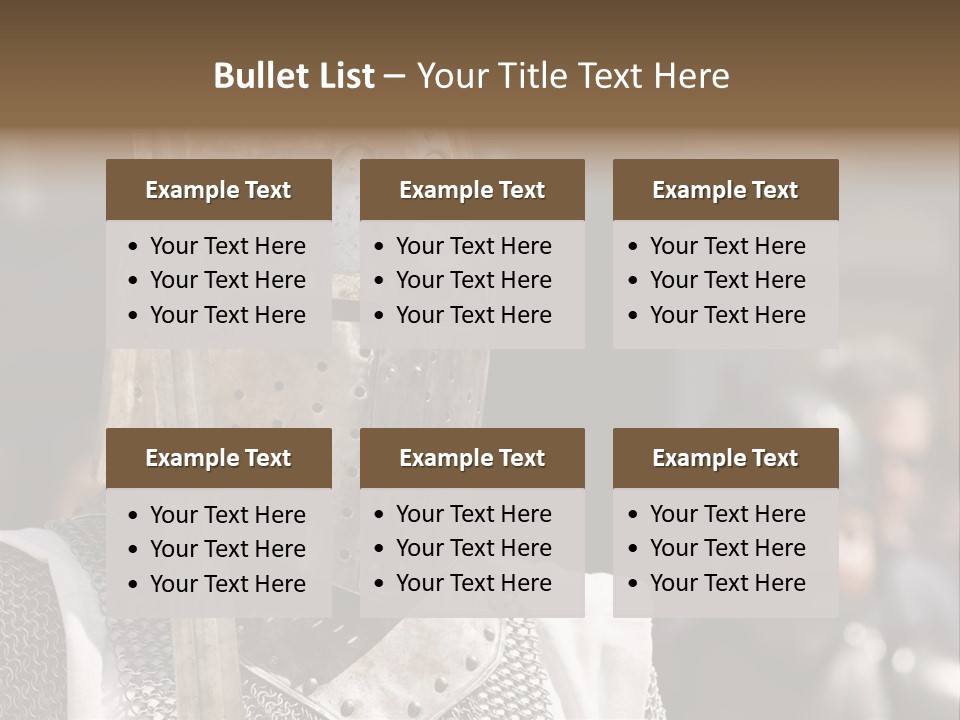 Battle Malta Armor PowerPoint Template