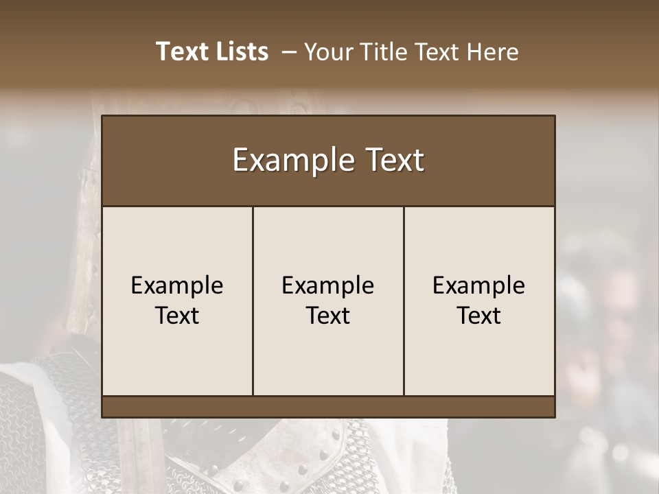 Battle Malta Armor PowerPoint Template