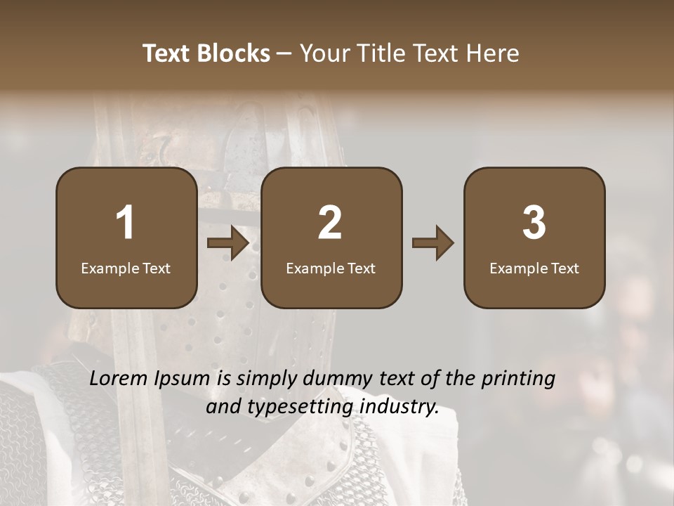 Battle Malta Armor PowerPoint Template