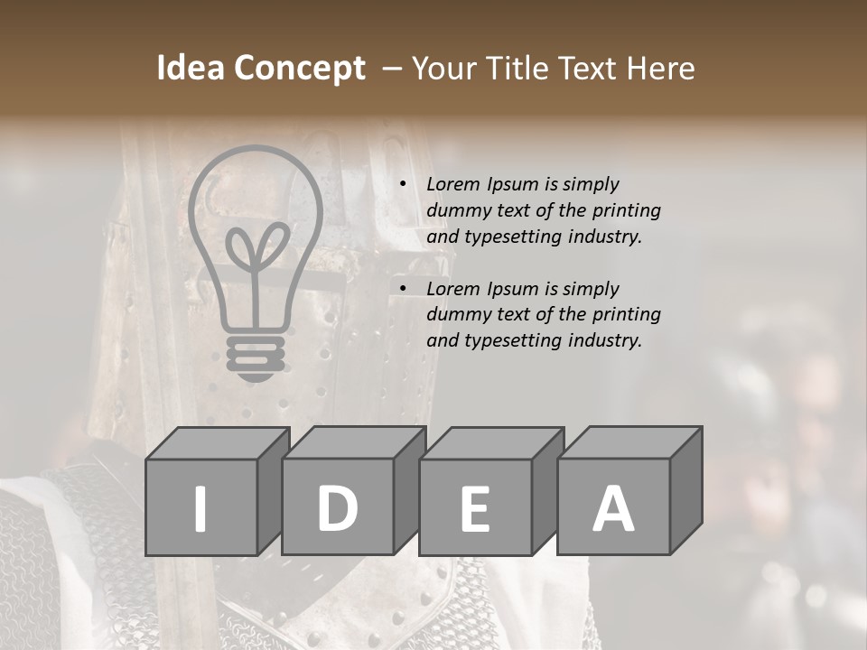 Battle Malta Armor PowerPoint Template