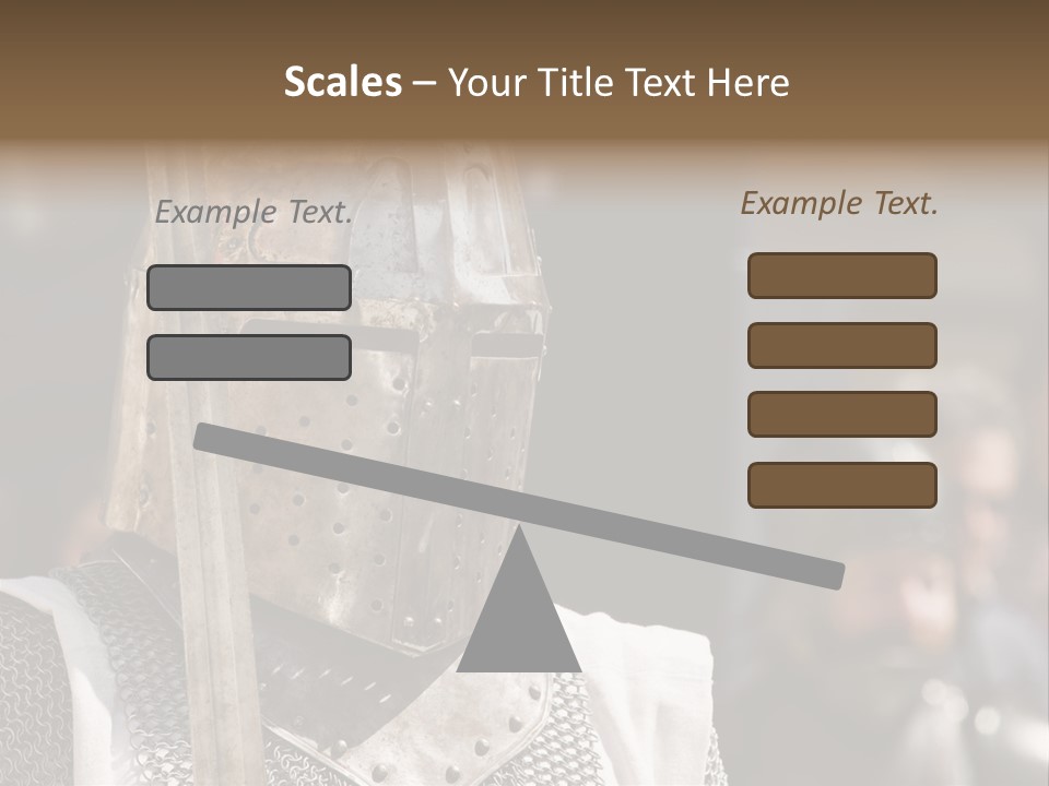 Battle Malta Armor PowerPoint Template