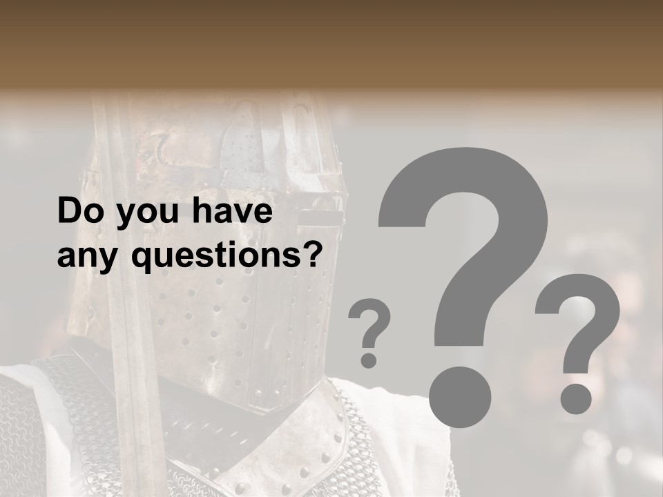 Battle Malta Armor PowerPoint Template