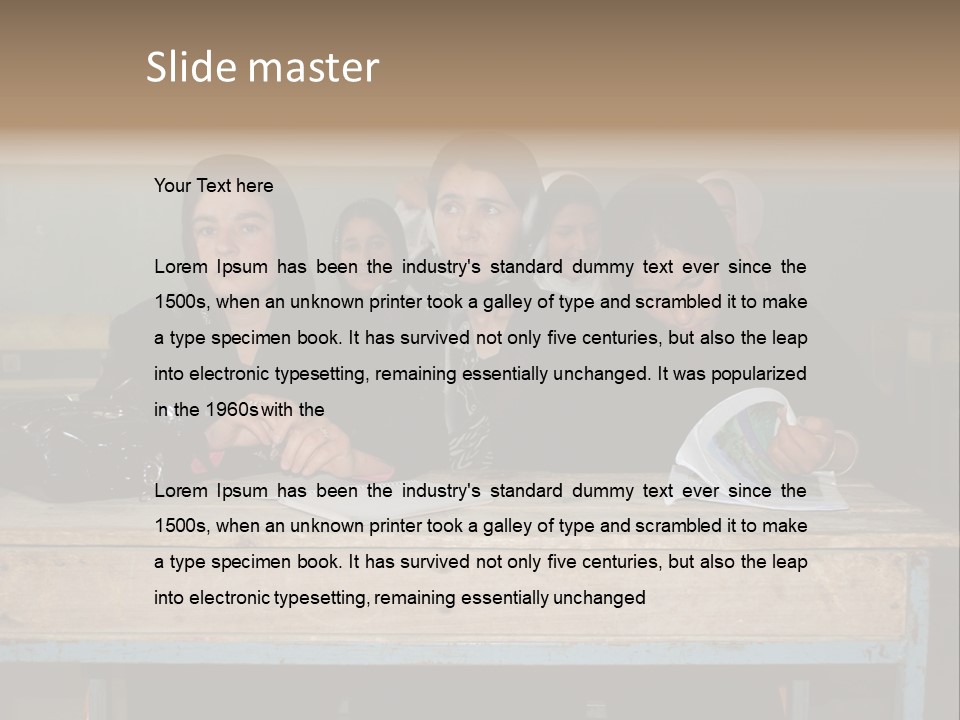 School Dress Afghanistan Literate Afghanistan Secondary School For Girls PowerPoint Template