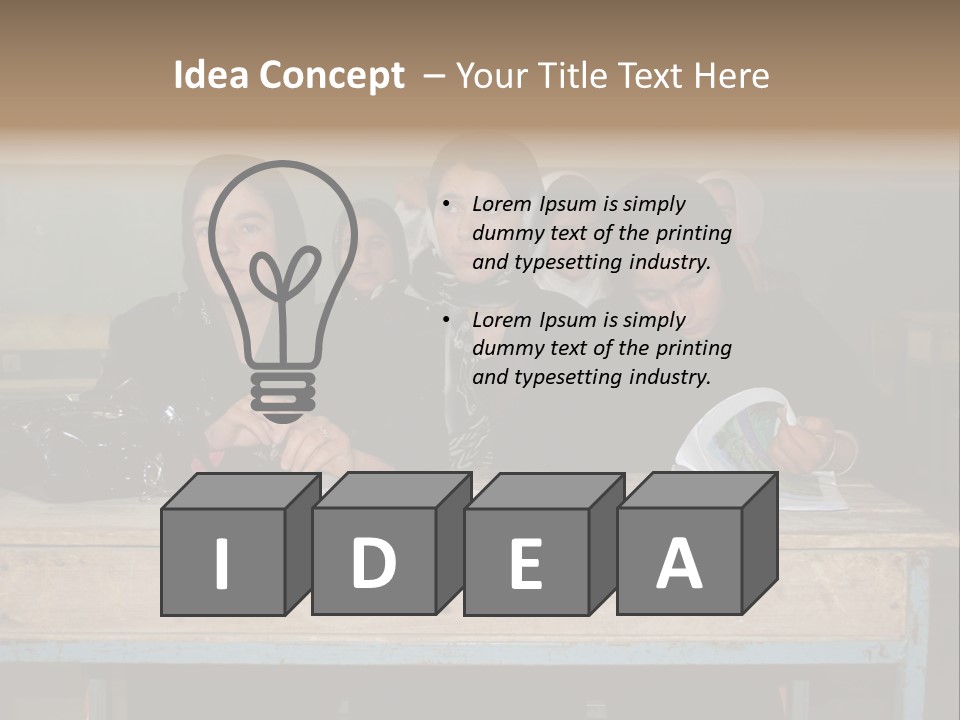 School Dress Afghanistan Literate Afghanistan Secondary School For Girls PowerPoint Template