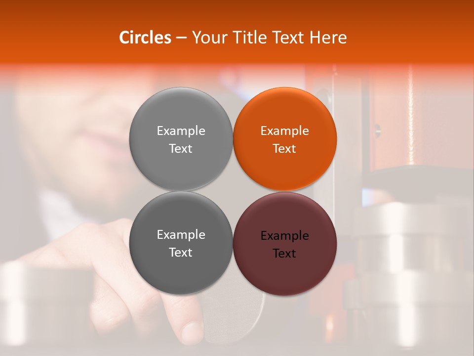 Machine Isolated Male PowerPoint Template