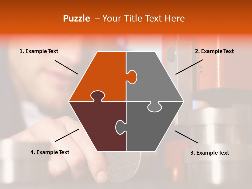 Machine Isolated Male PowerPoint Template