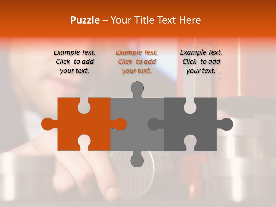 Machine Isolated Male PowerPoint Template