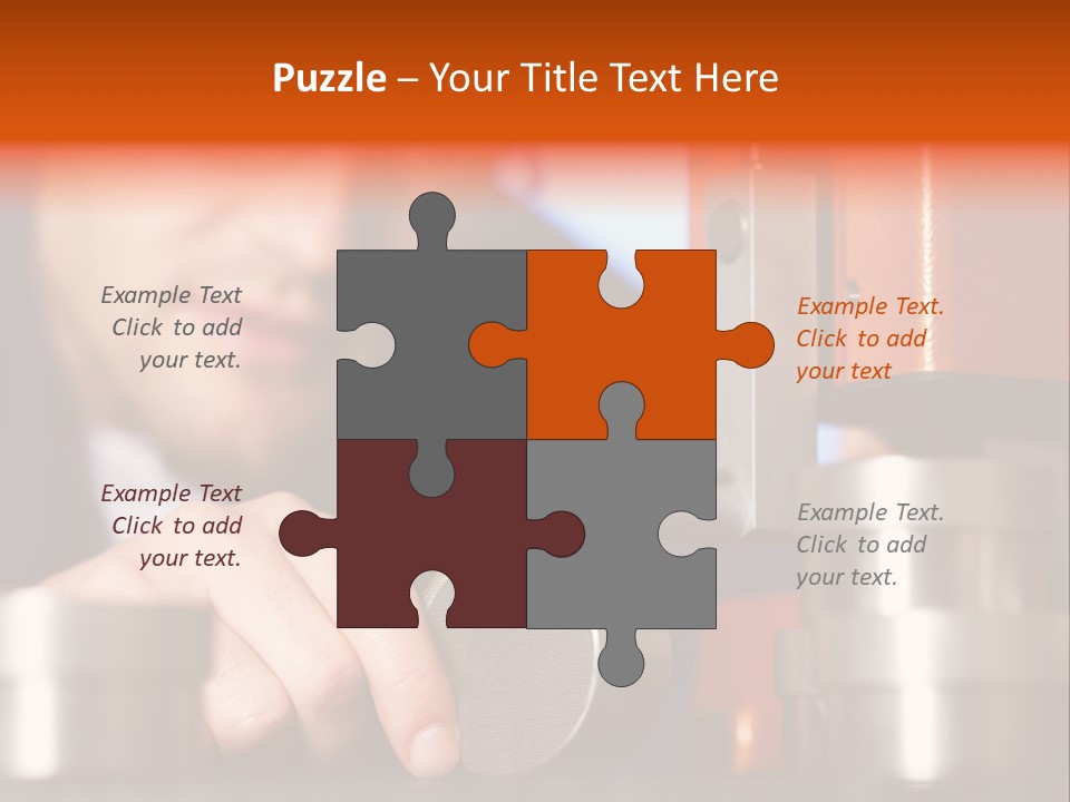 Machine Isolated Male PowerPoint Template