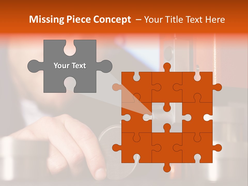 Machine Isolated Male PowerPoint Template