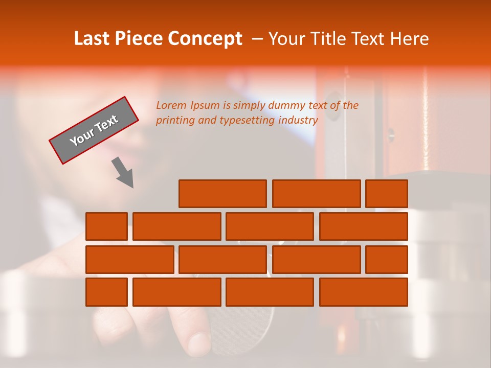Machine Isolated Male PowerPoint Template