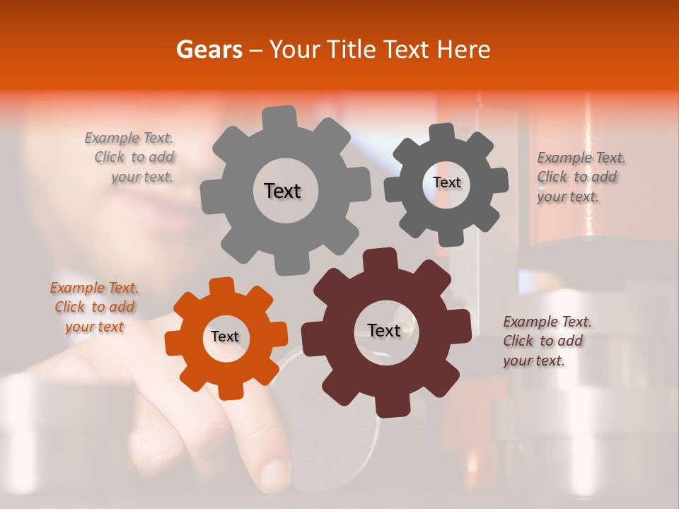 Machine Isolated Male PowerPoint Template