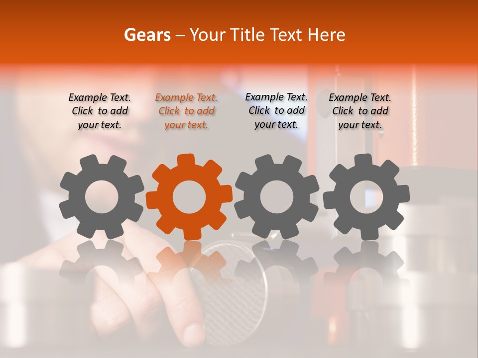 Machine Isolated Male PowerPoint Template