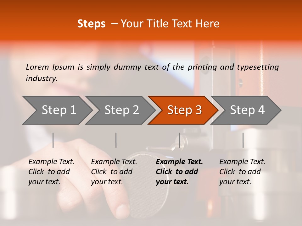 Machine Isolated Male PowerPoint Template