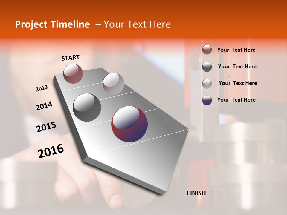 Machine Isolated Male PowerPoint Template