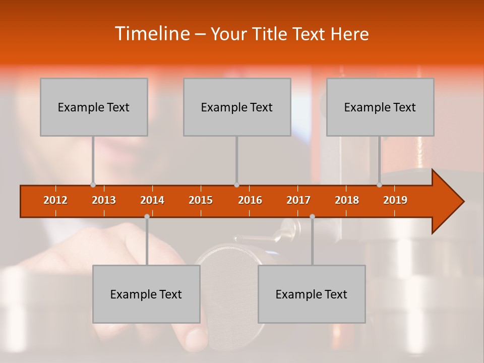 Machine Isolated Male PowerPoint Template
