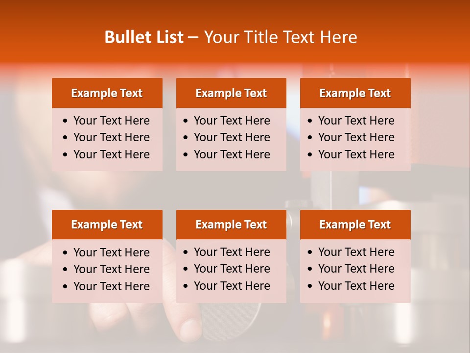 Machine Isolated Male PowerPoint Template