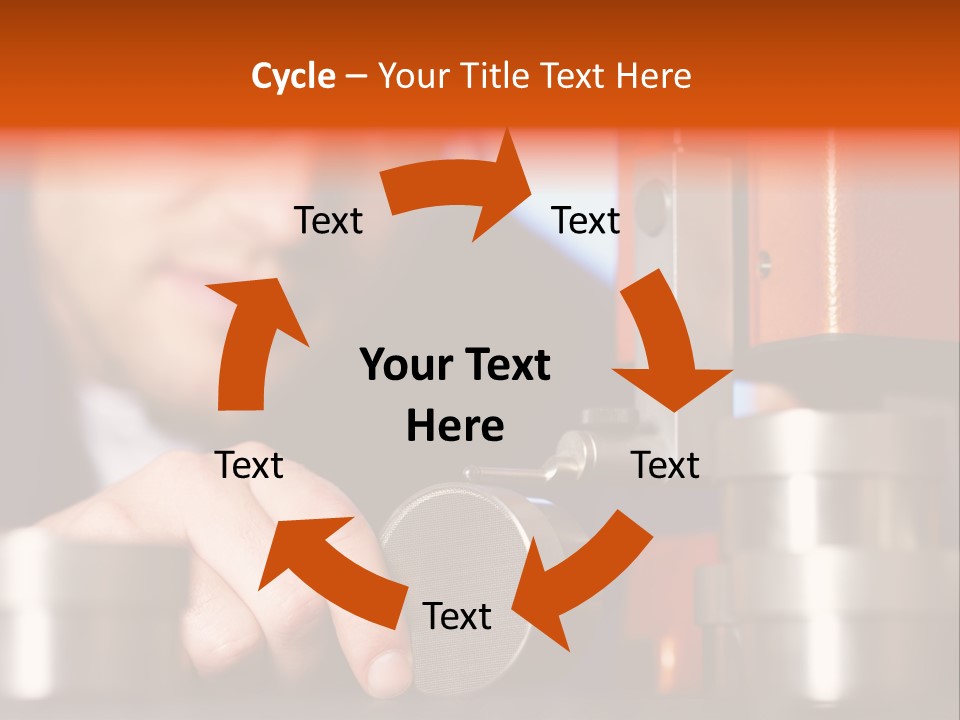 Machine Isolated Male PowerPoint Template