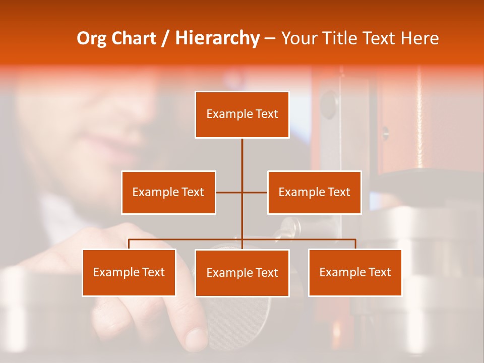 Machine Isolated Male PowerPoint Template