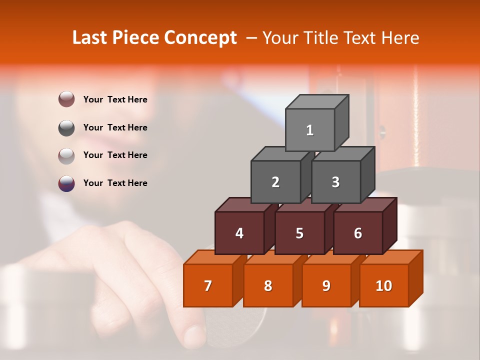 Machine Isolated Male PowerPoint Template
