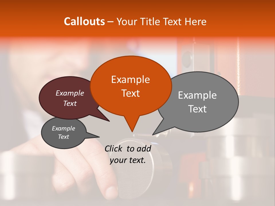 Machine Isolated Male PowerPoint Template