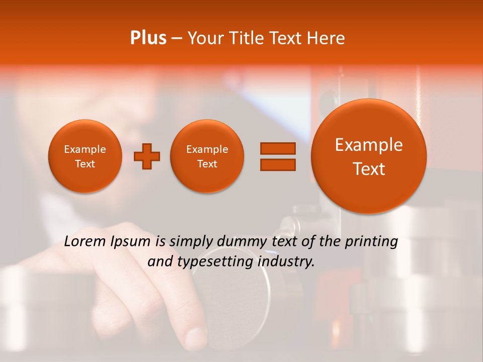 Machine Isolated Male PowerPoint Template