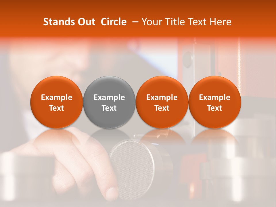 Machine Isolated Male PowerPoint Template