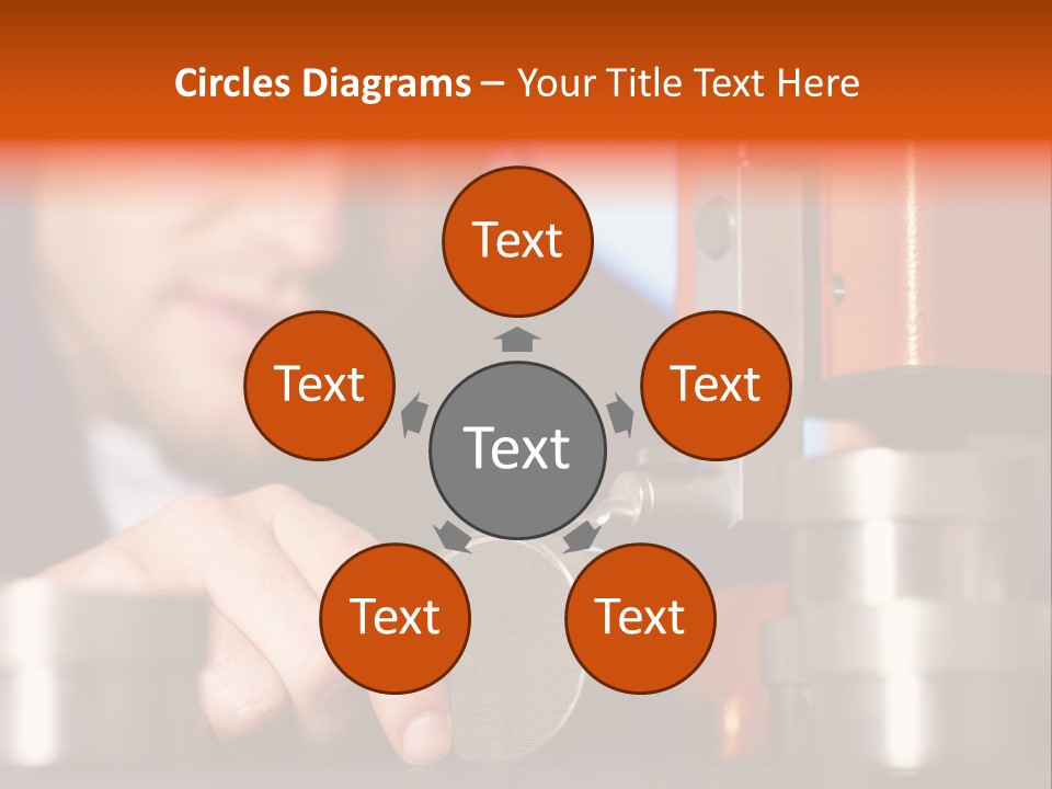 Machine Isolated Male PowerPoint Template