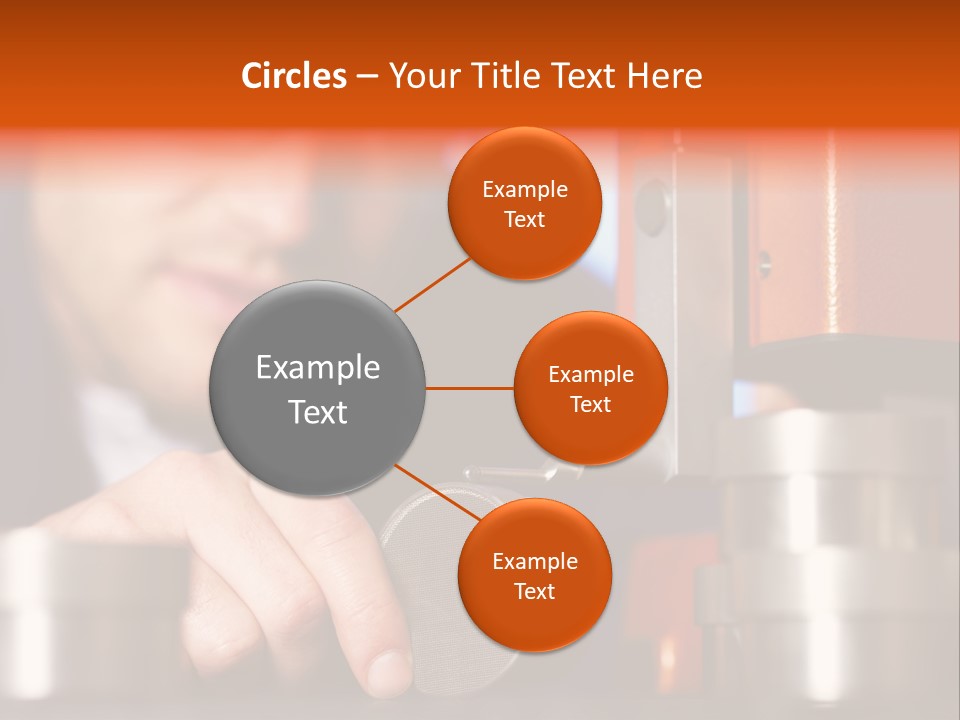Machine Isolated Male PowerPoint Template
