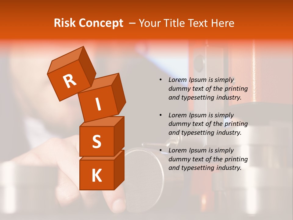 Machine Isolated Male PowerPoint Template