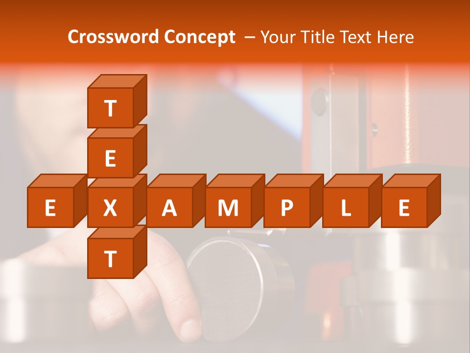 Machine Isolated Male PowerPoint Template