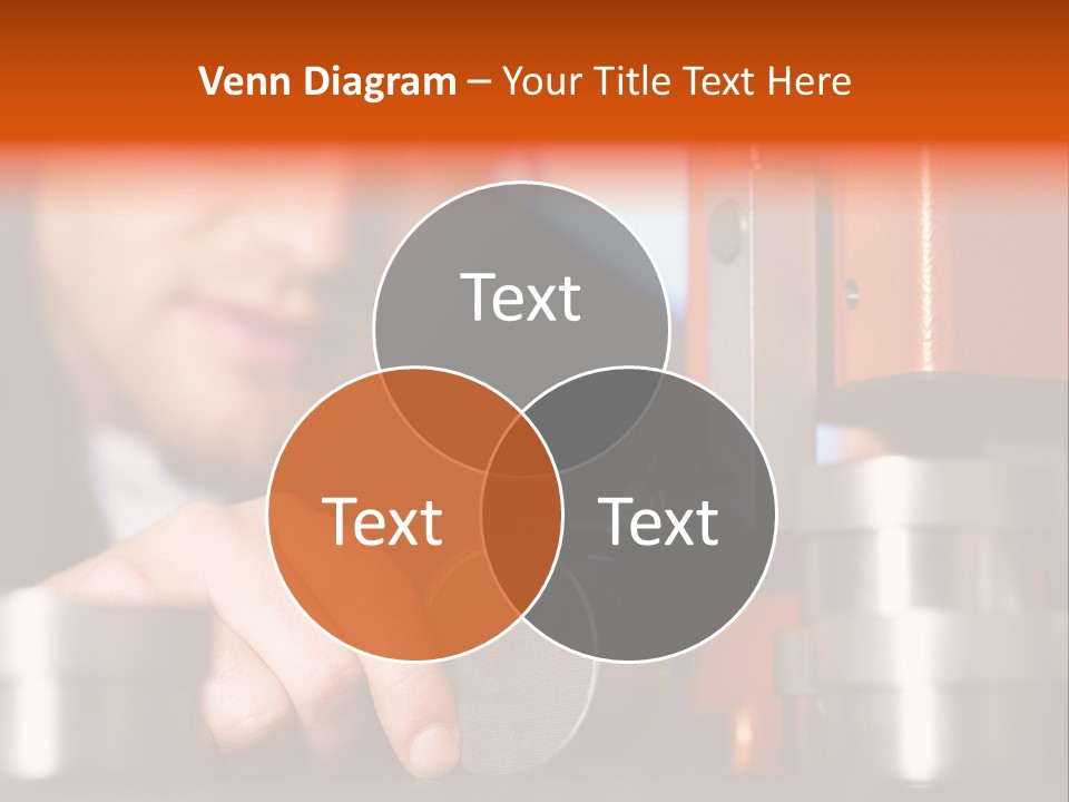Machine Isolated Male PowerPoint Template