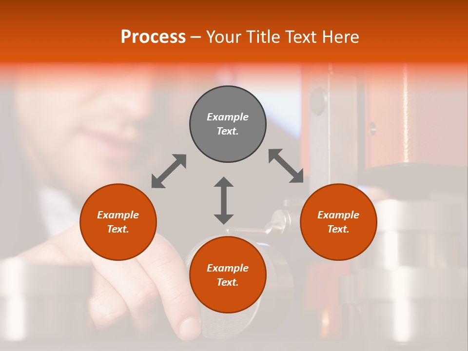 Machine Isolated Male PowerPoint Template