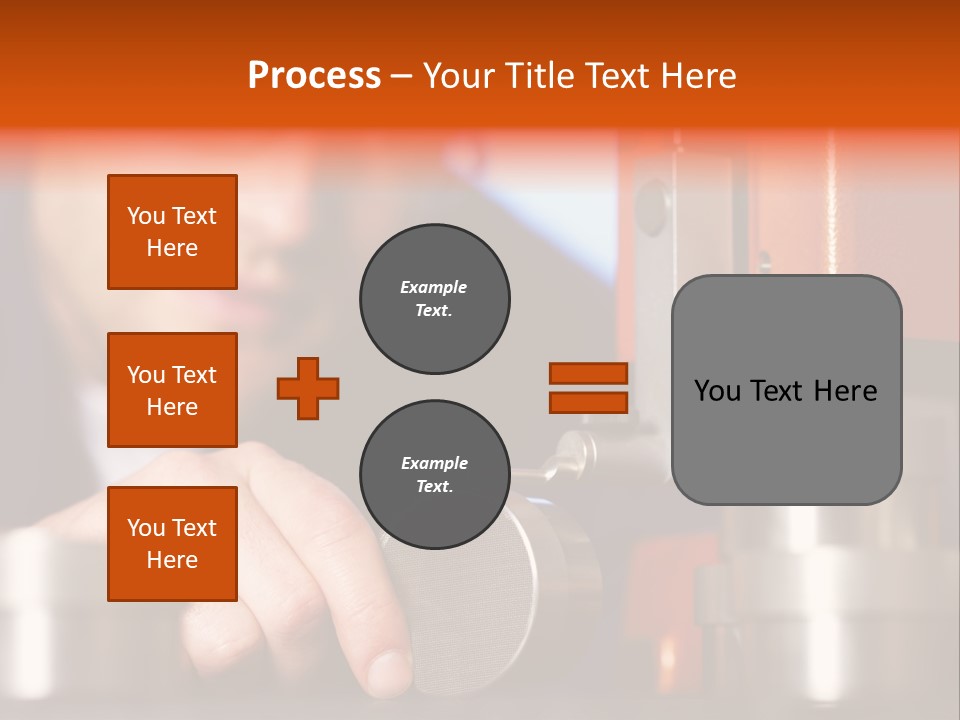 Machine Isolated Male PowerPoint Template