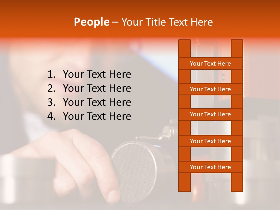 Machine Isolated Male PowerPoint Template