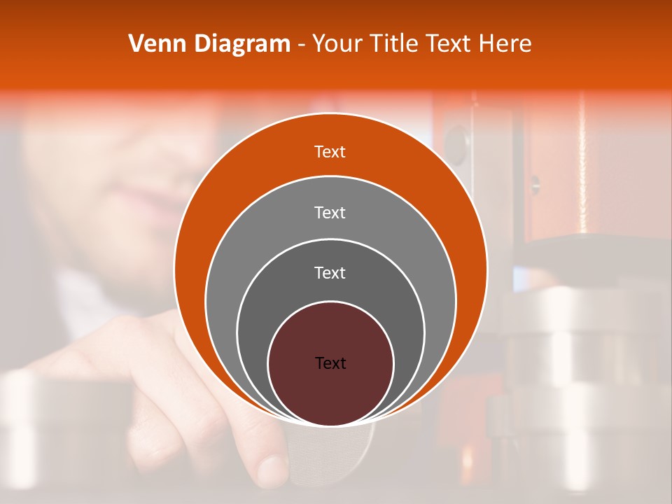 Machine Isolated Male PowerPoint Template