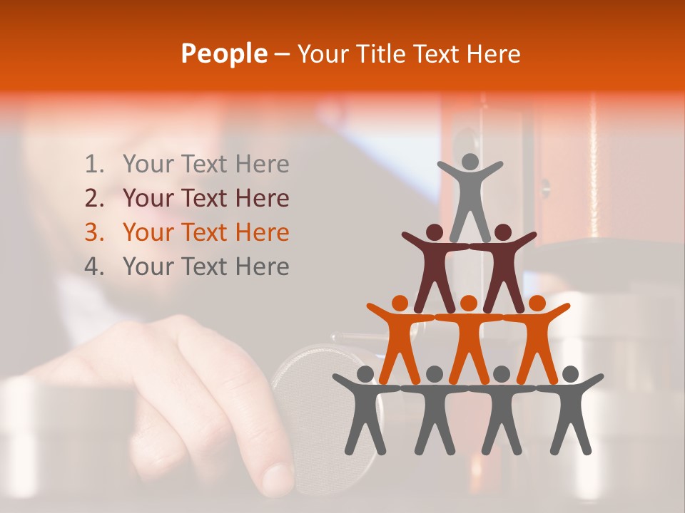 Machine Isolated Male PowerPoint Template