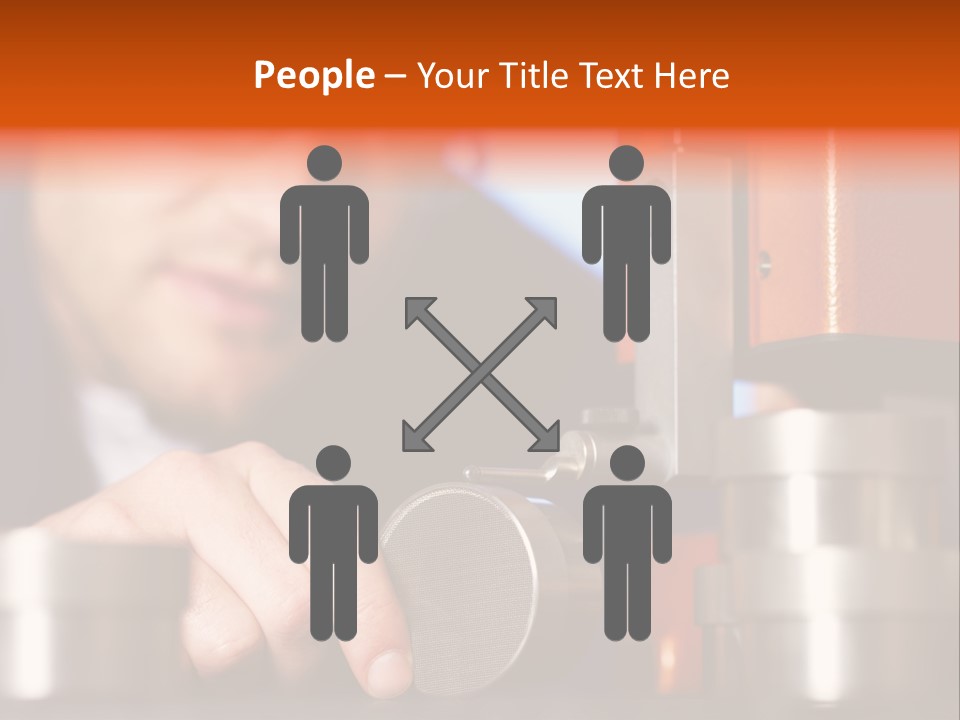 Machine Isolated Male PowerPoint Template