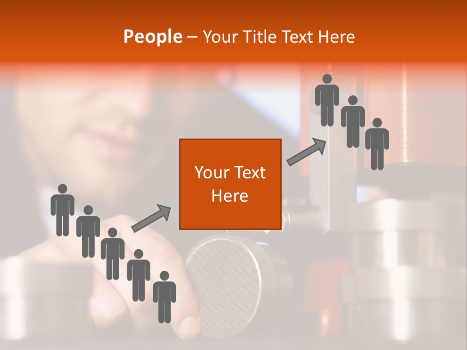 Machine Isolated Male PowerPoint Template