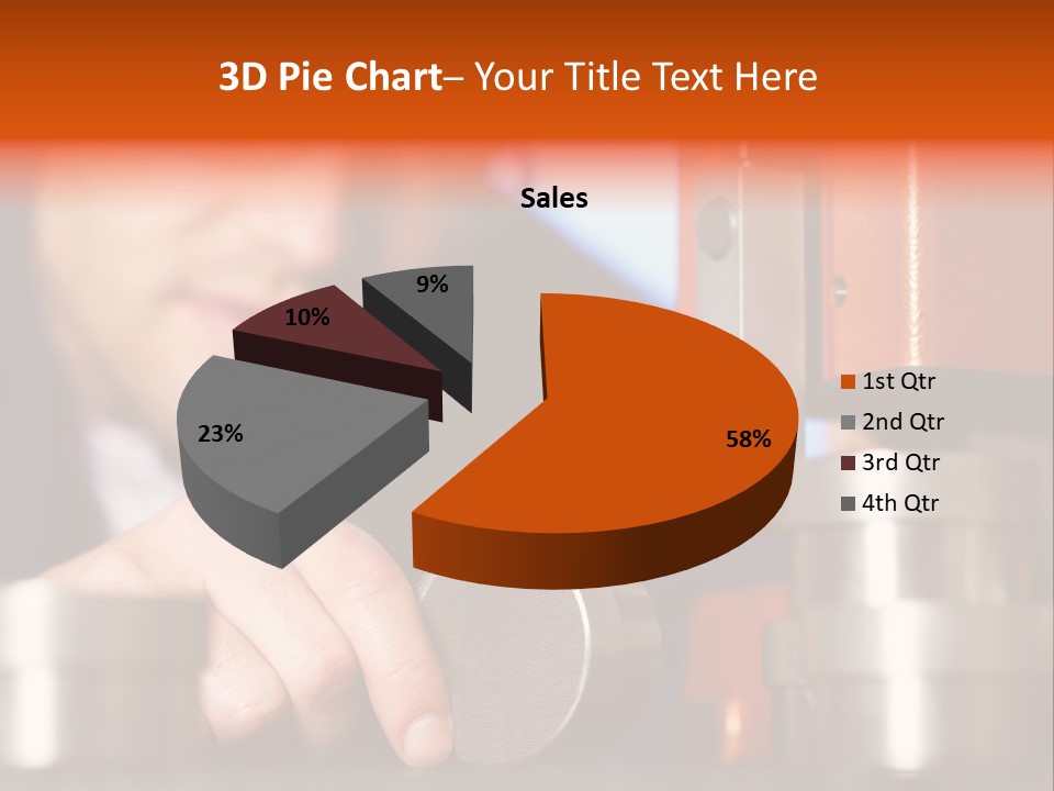 Machine Isolated Male PowerPoint Template