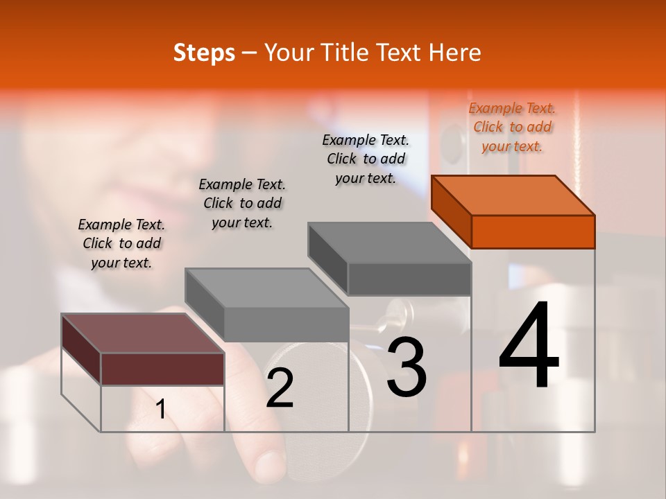 Machine Isolated Male PowerPoint Template