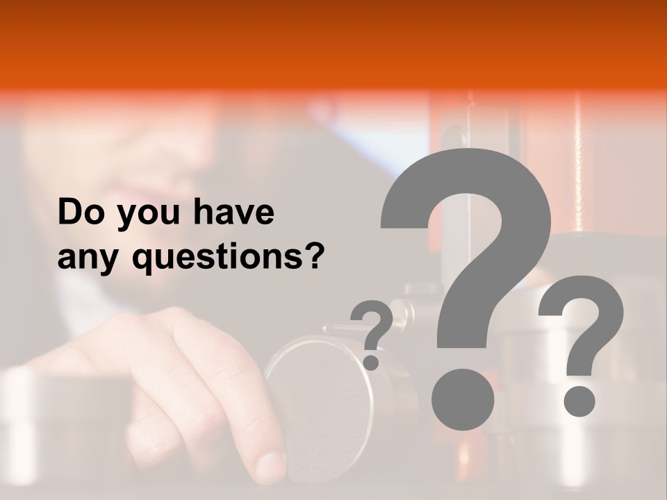 Machine Isolated Male PowerPoint Template