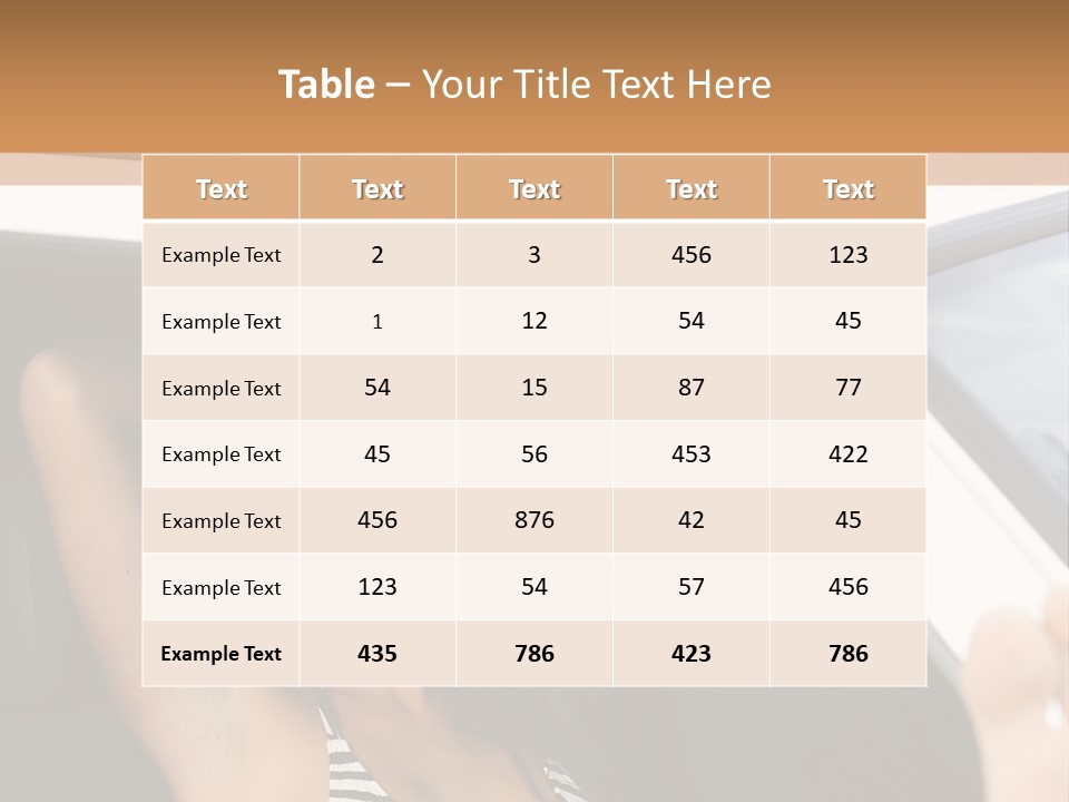 Sunny Fresh Rent PowerPoint Template