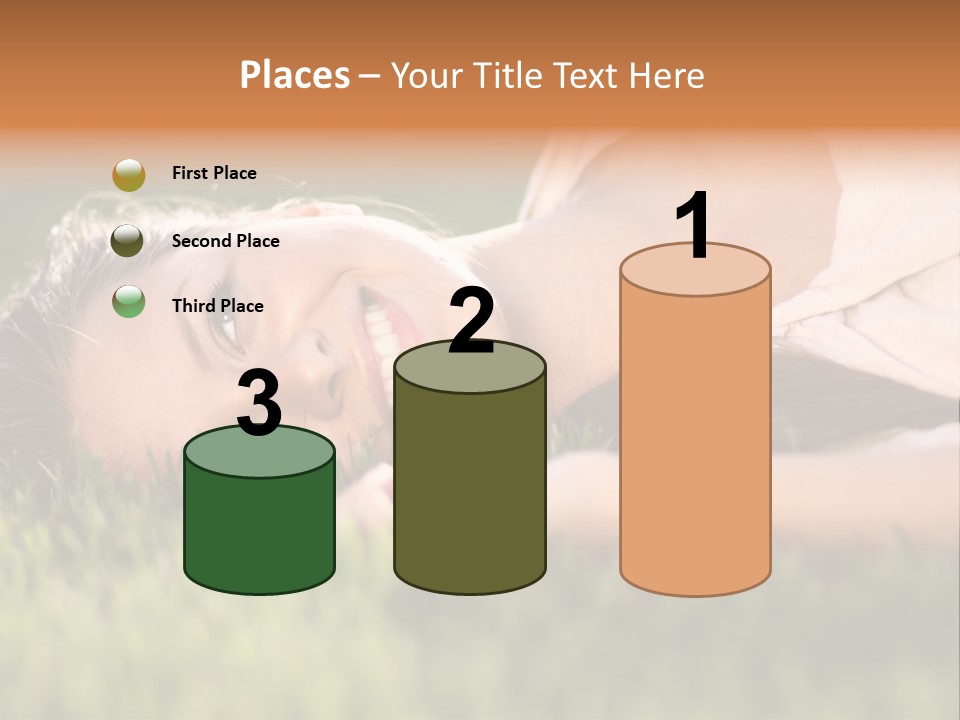 Girl Outdoor Sweet PowerPoint Template