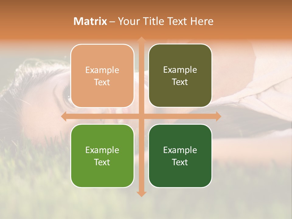 Girl Outdoor Sweet PowerPoint Template