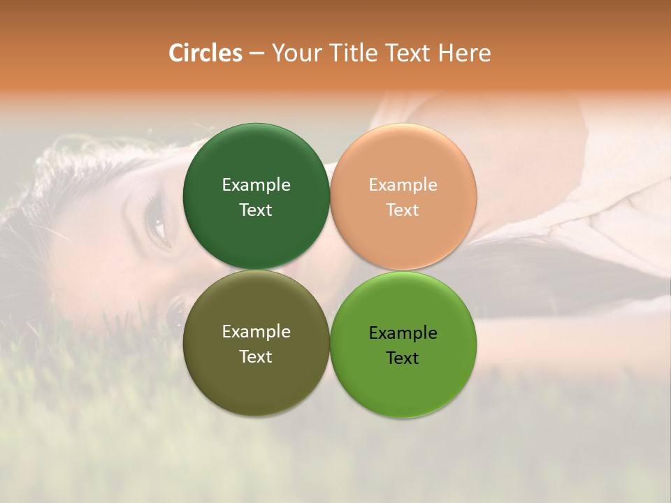 Girl Outdoor Sweet PowerPoint Template