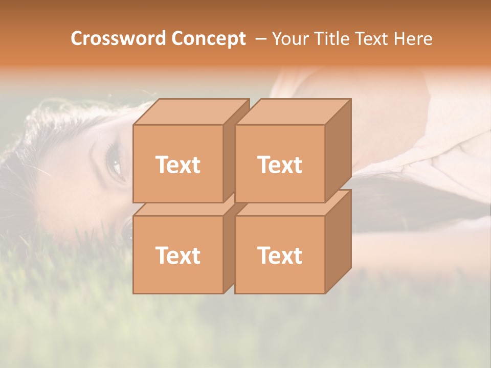 Girl Outdoor Sweet PowerPoint Template