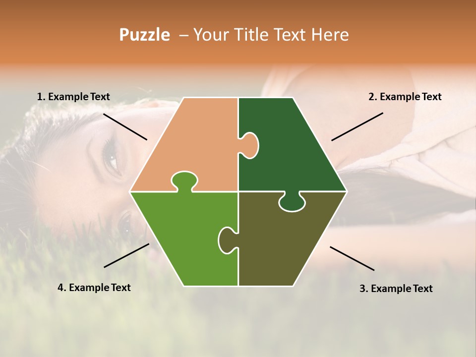 Girl Outdoor Sweet PowerPoint Template