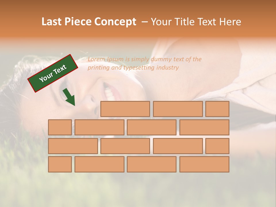 Girl Outdoor Sweet PowerPoint Template