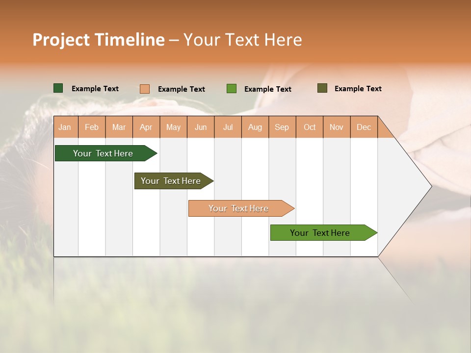 Girl Outdoor Sweet PowerPoint Template