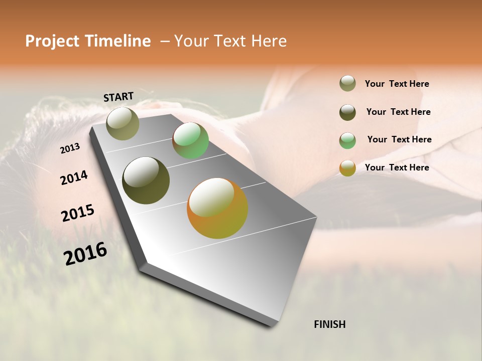 Girl Outdoor Sweet PowerPoint Template